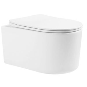 MEXEN/S Sofia Závěsná WC mísa včetně sedátka s slow-slim, duroplast, bílá 30540300 obraz