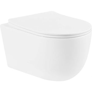 MEXEN/S Carmen Závěsná WC mísa včetně sedátka s slow-slim, duroplast, bílá 30880300 obraz