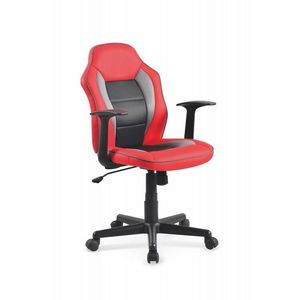 HALMAR Dětská otočná židle Moro červená/černá obraz
