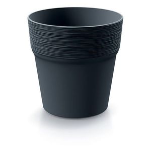 Prosperplast Květináč Furu antracit, varianta 14, 5 cm obraz