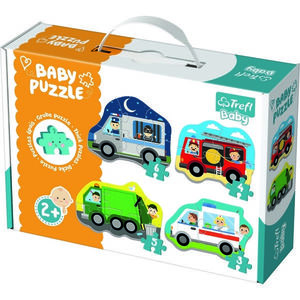 Puzzle TREFL Baby Dopravní prostředky 4v1 3 4 5 a 6 dílků obraz
