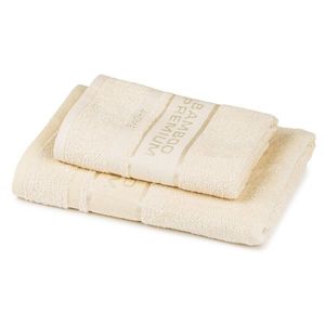 4Home Sada Bamboo Premium osuška a ručník krémová, 70 x 140 cm, 50 x 100 cm obraz