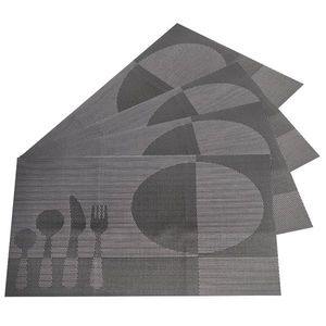 Prostírání Food tm. šedá, 30 x 45 cm, sada 4 ks obraz
