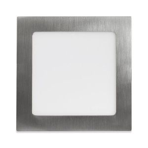 Ecolite Stříbrný vestavný LED panel hranatý 170 x 170mm 12W Barva světla: Denní bílá LED-WSQ-12W/41/CHR obraz
