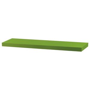 Nástěnná polička, zelený mat, 80 x 24 x 4 cm obraz