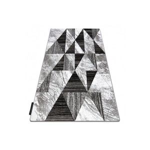 Dywany Lusczow Kusový koberec ALTER Nano trojúhelníky šedý, velikost 120x170 obraz