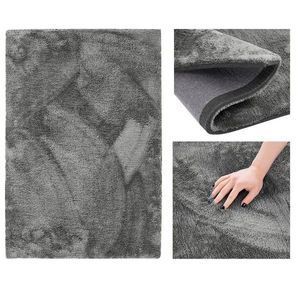 Kusový koberec AmeliaHome Morko tmavě šedý, velikost 100x150 obraz