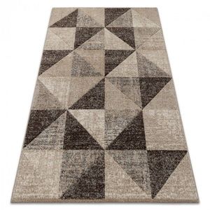 Dywany Lusczow Kusový koberec FEEL Triangle béžovo-hnědý, velikost 120x170 obraz