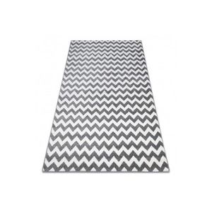 Dywany Lusczow Kusový koberec SKETCH MIKE šedý / bílý - Cikcak, velikost 120x170 obraz