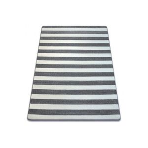 Dywany Lusczow Kusový koberec SKETCH WILLIAM šedý/bílý - pruhovaný, velikost 120x170 obraz