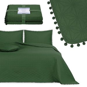 Přehoz na postel AmeliaHome Meadore V lahvově zelený, velikost 260x280 obraz