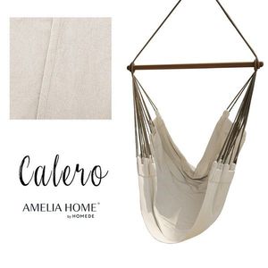 AmeliaHome Závěsné houpací křeslo Calero světle béžové, velikost 100x130 obraz