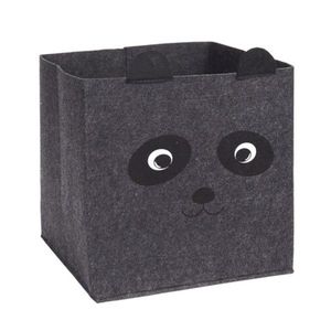 DekorStyle Box na hračky Panda tmavě šedý obraz