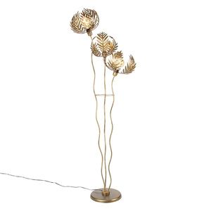 Vintage stojací lampa zlatá 3-světelná - Botanica Kringel obraz