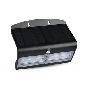 LED Solární nástěnné svítidlo se senzorem LED/7W/3, 7V 4000K IP65 černá obraz