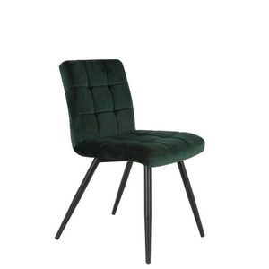 Sametová tmavě zelená jídelní židle OLIVE - 44*82*50 cm 6740581 obraz