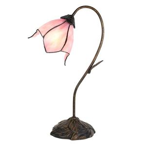 Stolní lampa Tiffany Folwia Pink - 30*17*48 cm E14/max 1*25W 5LL-6234 obraz