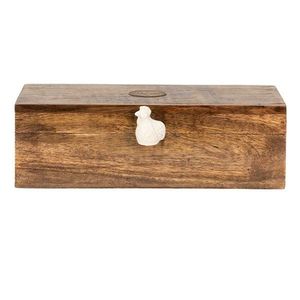 Dřevěná krabička na čajové pytlíky Chick Bei - 31*13*10 cm 6H2107 obraz