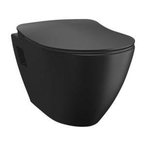 SAPHO PAULA závěsná WC mísa, 35, 5x50cm, černá mat TP325-51SM obraz