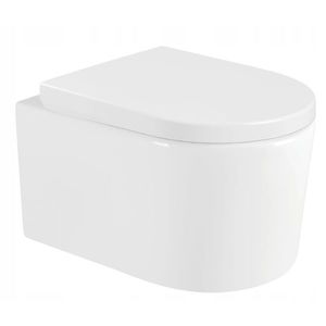 MEXEN/S Sofia Závěsná WC mísa včetně sedátka s pomalým trwarda, duroplast, bílá 30540200 obraz