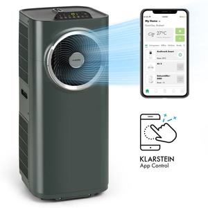 Klarstein Kraftwerk Smart 10K, mobilní klimatizace, 3 v 1, 10 000 BTU, ovládání přes aplikaci, antracitová obraz