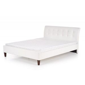HALMAR Čalouněná postel Samara 160x200 dvoulůžko bílá obraz
