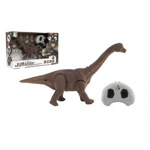 Teddies Dinosaurus na ovládání IC plast 27cm na baterie se světlem se zvukem v krabičce 33x21x10cm obraz