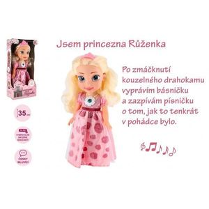 Teddies Panenka princezna Růženka plast 35cm česky mluvící na baterie se zvukem 17x37x10cm obraz