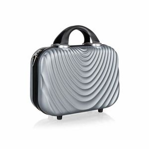 Pretty UP Cestovní skořepinový kufřík ABS07, vel. 15, šedá obraz