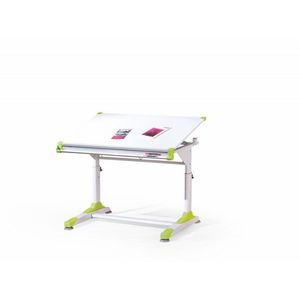 HALMAR Dětský rostoucí psací stůl Collorido bílo-zeleno-růžový obraz