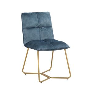 Židle Ze Sametu Fonia - Modrá obraz