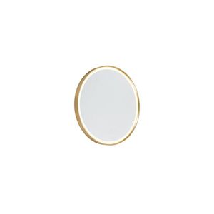 Kulaté koupelnové zrcadlo zlaté 50 cm vč. LED s dotykovým stmívačem - Miral obraz