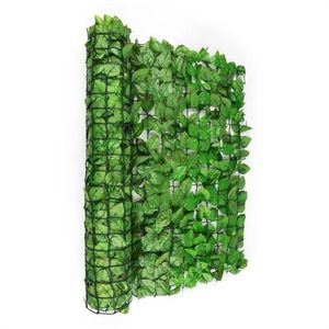 Blumfeldt Fency Bright Leaf, plot na ochranu před pozorováním, ochrana před větrem, 300 x 100 cm, buk, světle zelený obraz