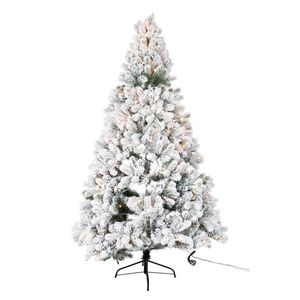 Zasněžený vánoční stromek s led světýlky Snowy - 130*130*210cm 5012 obraz