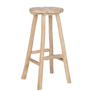 Dřevěná barová stolička přírodní - 36*45*80cm 82103 obraz
