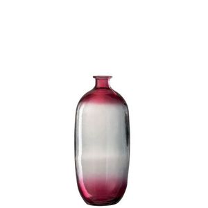 Růžová skleněná transparentní váza Ella- Ø 19*45 cm 4192 obraz
