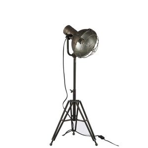 Stojací lampa kulatá v kovově šedé barvě - 35*30*93 cm 78453 obraz