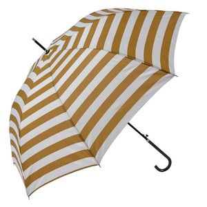 Bílo-hnědý deštník s pruhy pro dospělé - Ø100*88 cm JZUM0053 obraz