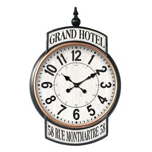 Kovové nástěnné hodiny Grand Hotel - 62*6*93 cm 5KL0216 obraz