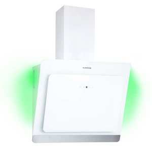 Klarstein Aurora 60 Smart, digestoř, 60 cm, komínová, 550 m³/h, LED podsvícení, A++, bílá obraz