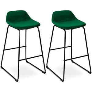 TZB Barová židle Sligo Velvet zelená - 2 kusy obraz