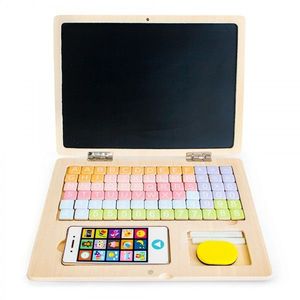 ECOTOYS Dřevěný laptop s magnetickou deskou Eco Toys obraz