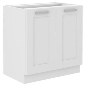 Kuchyňská skříňka LUNA bílá mat/bílá 80d 2f bb obraz