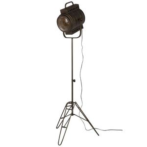Černá kovová stojací lampa Industrial - 60*50*170cm 96061 obraz