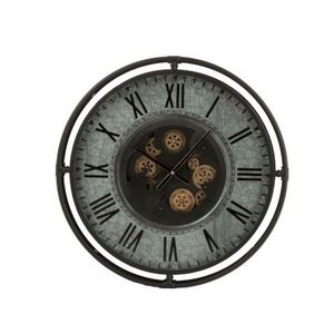 Kovové nástěnné hodiny s pohyblivým strojkem Romani - ∅68*10cm 2919 obraz