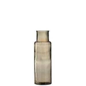 Hnědá úzká skleněná váza Cylinder M - 14, 5*14, 5*44, 5 cm 4215 obraz