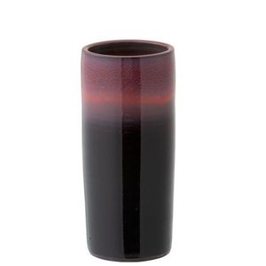 Keramická černo-červená váza Transition - Ø 15*35 cm 98537 obraz