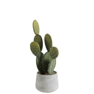 Zelený dekorativní umělý kaktus s placatými listy - 17*17*50 cm 80453 obraz