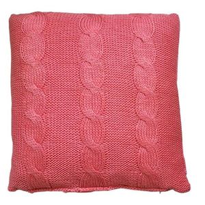 Malinovo růžový pletený polštář Lodge Raspberry - 60*60cm 180-15-073 obraz