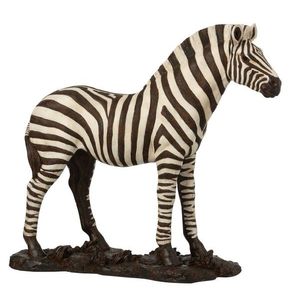 Bílo-černá antik dekorace Zebra - 53*18*48cm 11637 obraz